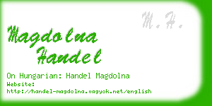 magdolna handel business card